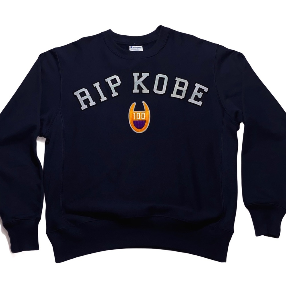RIP KOBE Champion Letterman Crewneck Sweater